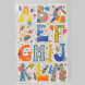 glossy pictures - Foiled Scrap Sheet Alphabet (A-M) 